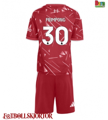 Liverpool Jeremie Frimpong #30 Hemmakläder Barn 2026-27 Kortärmad (+ Korta byxor)